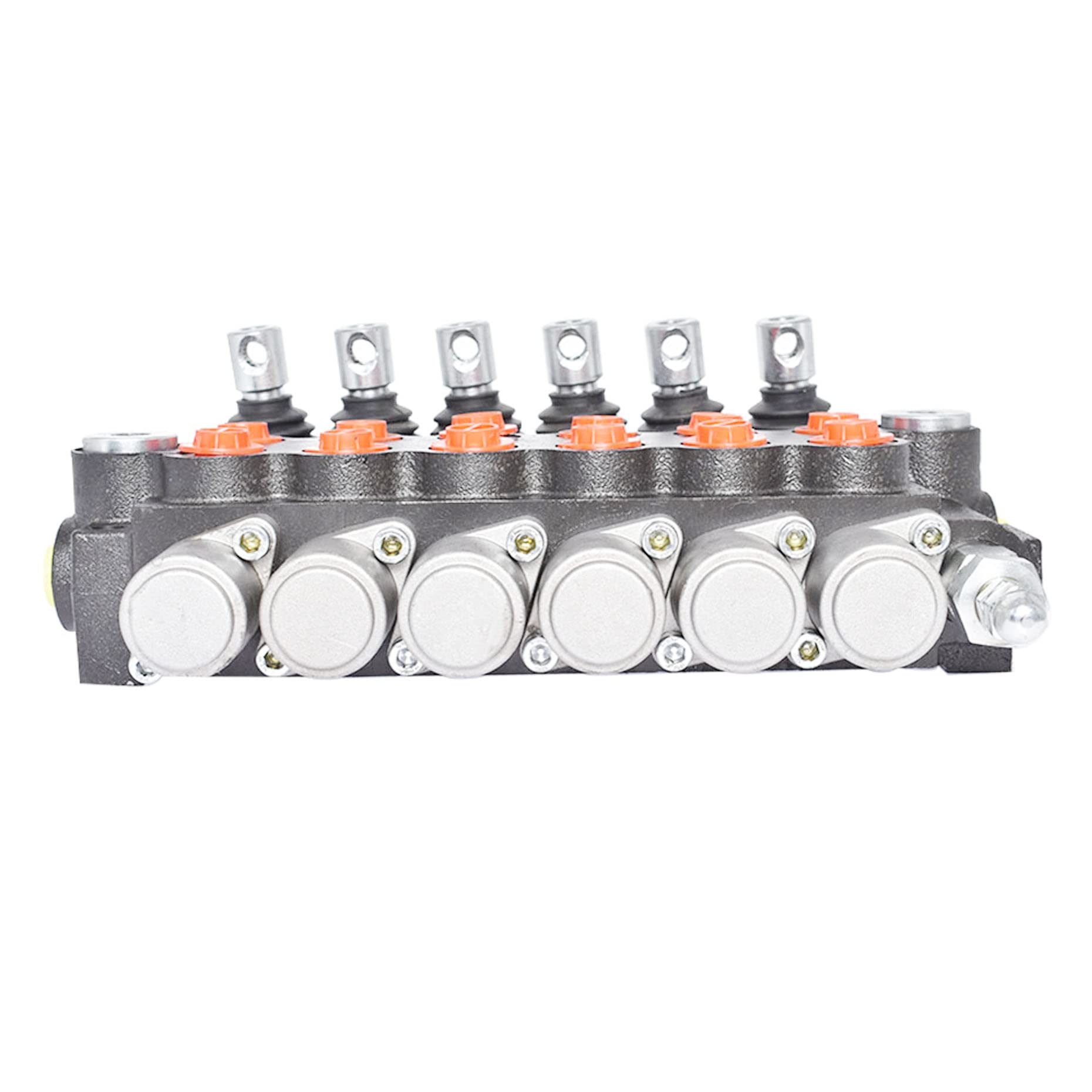 Hydraulikventil, 6 Spulen, 11 gpm, 3600 psi, BSPP-Anschlüsse, einstellbares hydraulisches Wegeventil, passend für Kleintraktoren, Traktoren, Lader