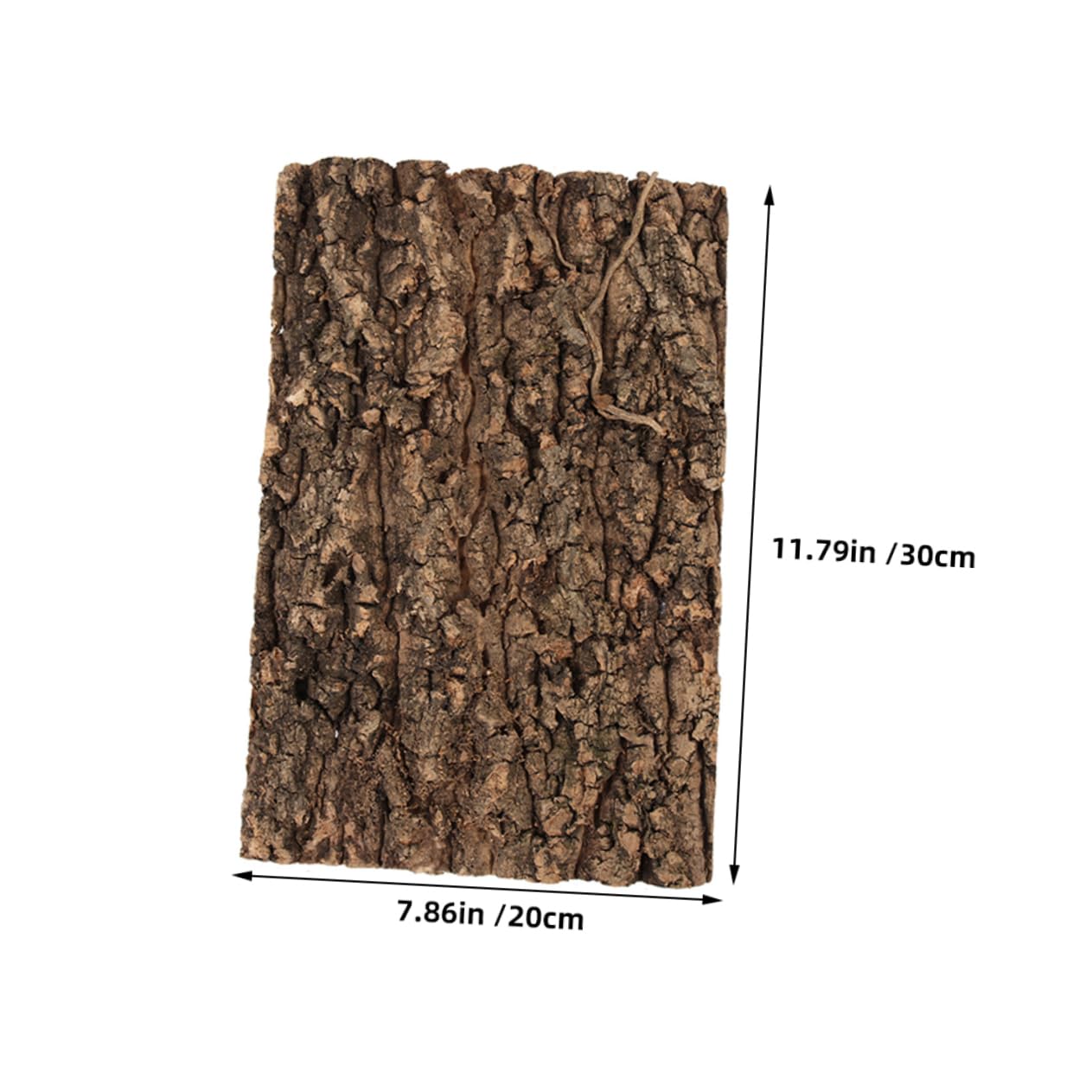 BCOATH Natural Reptile Tank Decor Cork Bark Realistic Tree Bark Bask Platform for Snakes Geckos