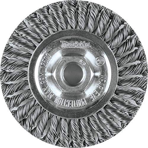 Image of Makita A-98485 4 inch Stringer Bead Twist Wire Wheel, 5 /8 inch-11