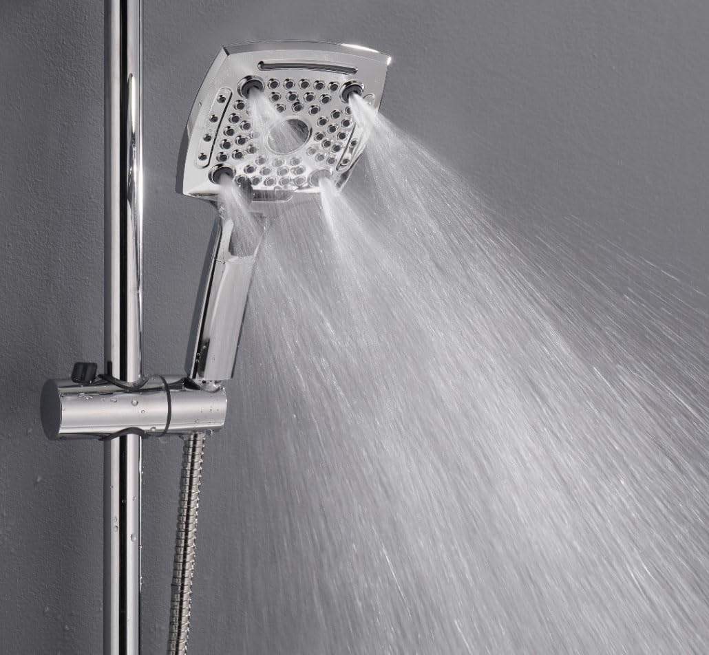 Aquieen Rubbic 5 Function Multi Function Wall Mounted Hand Shower Waterfall Hand Shower (B0CK2J1B5N) Amazon Price History, Amazon Price Tracker
