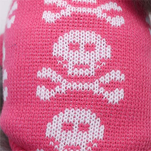 S-Lifeeling Skull Dog Sweater Holiday Halloween Christmas Pet Clothes Soft Comfortable Dog Clothes - Pink,Xxl #TOP6