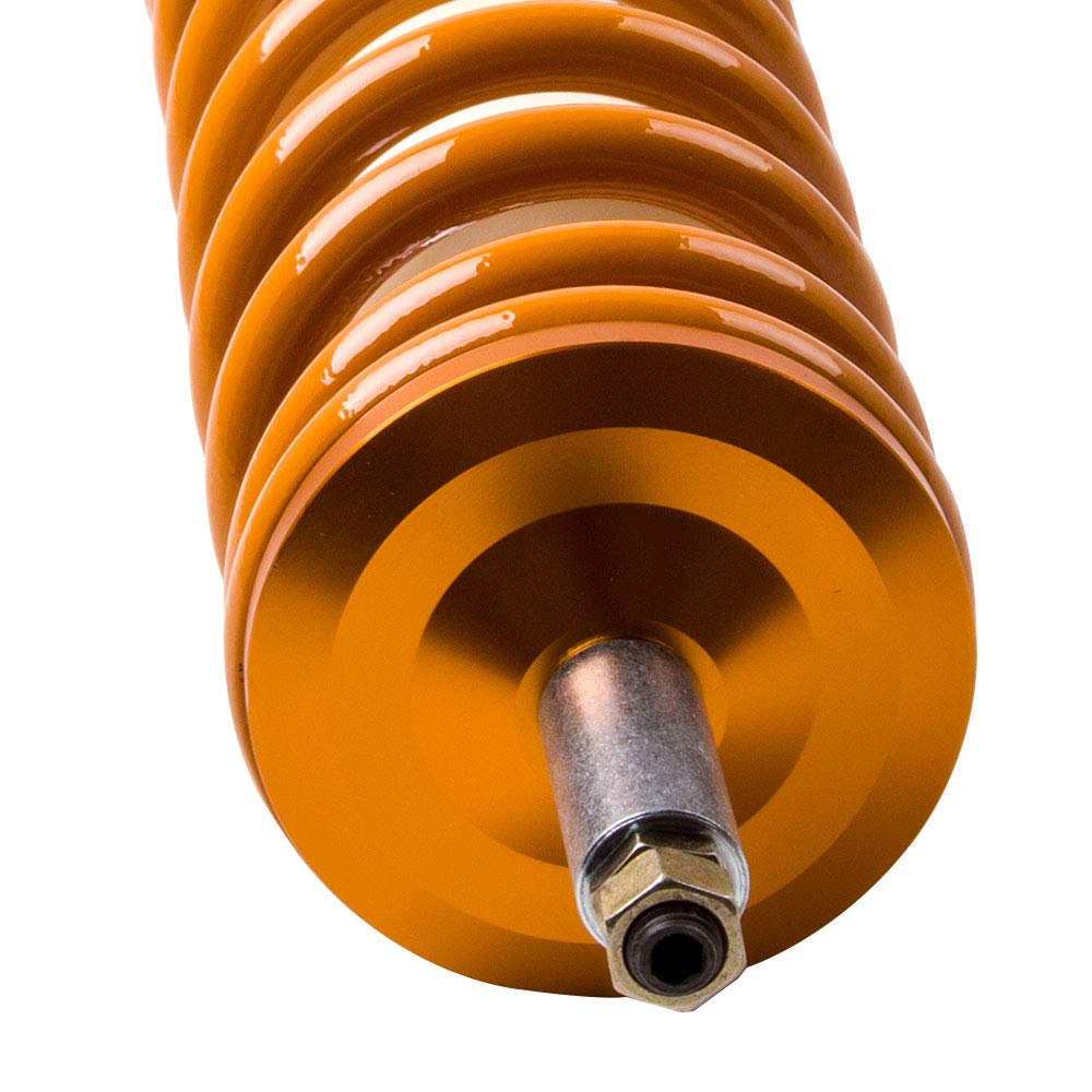 maXpeedingrods 4x Coilover, Amortiguador para VW Polo 6N 6N2 MK3 Mark III para Seat Ibiza Cordoba 6K2 MK2 de Muelle, Suspensión Roscada Regulable en Altura 2 Delanteros y 2 Traseros Resorte Helicoidal