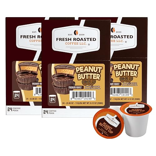 Miniatura 62 de Fresh Roasted Coffee, Tostado italiano, oscuro, 96 cápsulas para cafeteras K Cup