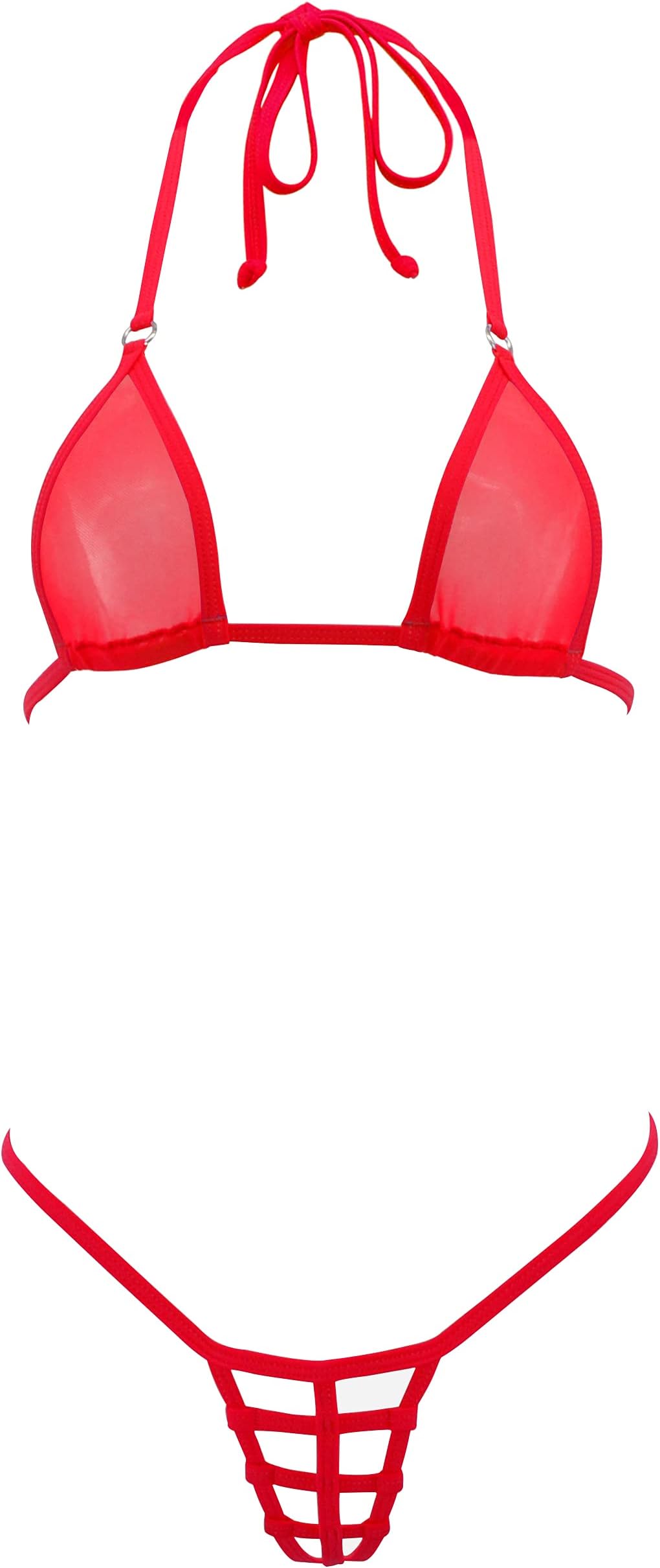 SHERRYLO Sheer Micro Bikini G String Thong Mini Bikinis Exotic Tanning Bathing Suit