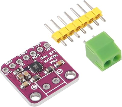 AITRIP 5PCS MAX98357 I2S Audio Amplifier Module,Audio Amplifiers Filterless Class D Amplifier,for Arduino ESP32 Raspberry Pi (No Welding)