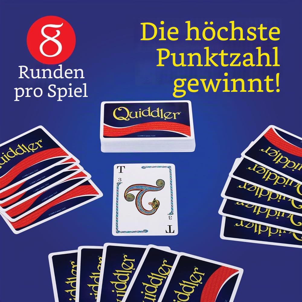 [UK-Import]Quiddler | Familienspielabend, Reisespiele, Bildschirmfrei, Reisespiel, Urlaubsspiel, Spielkarten