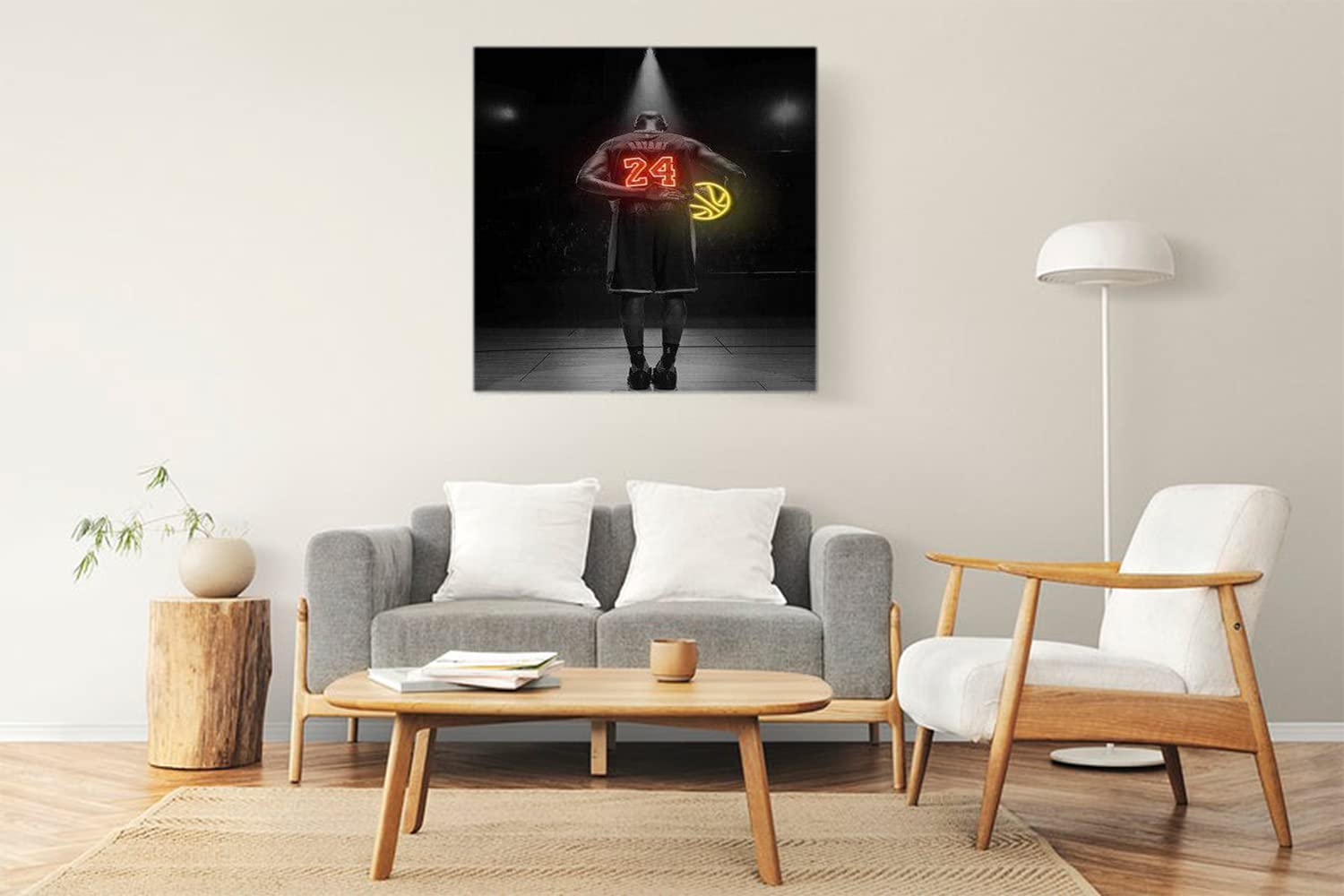 VERRE ART Wood Framed Canvas - Wall Decor for Living Room, Bedroom, Office, Hotels, Drawing Room (22in X 22in) - Kb Bryant - Mamba Out