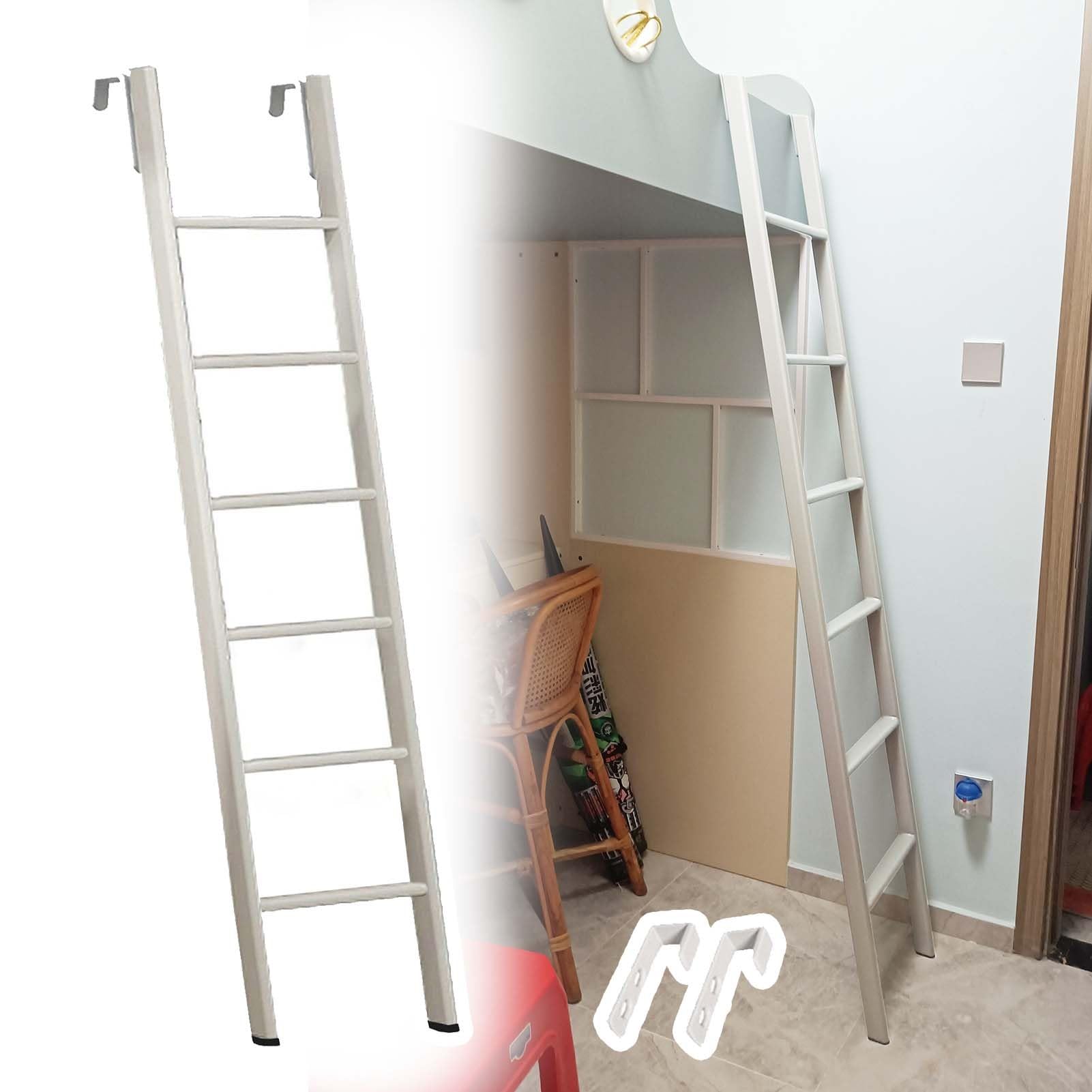 Scaletta Letto a Castello Dormitorio Loft Casa Letto a Castello Solo Scala, 116/130/150/165/175/180/185 Centimetri Scala a Castello per Camper per Rimorchi da Viaggio, Scala a Due Letti con Salita Bre