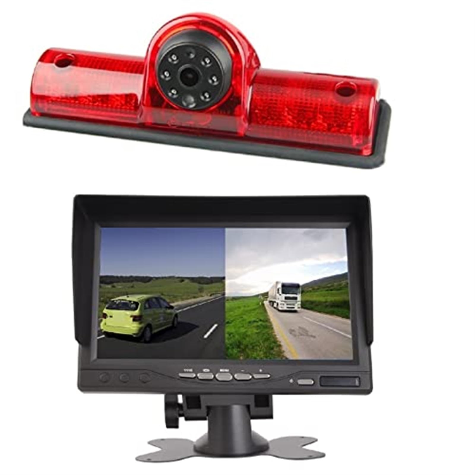 Kamera ze światłami stopu HD 720P +7 monitorów, do NISSAN, NV1500 NV2500 NV3500 NV Cargo Van 2012-2019 Transporter Kamera tylnego światła stopu samochodu