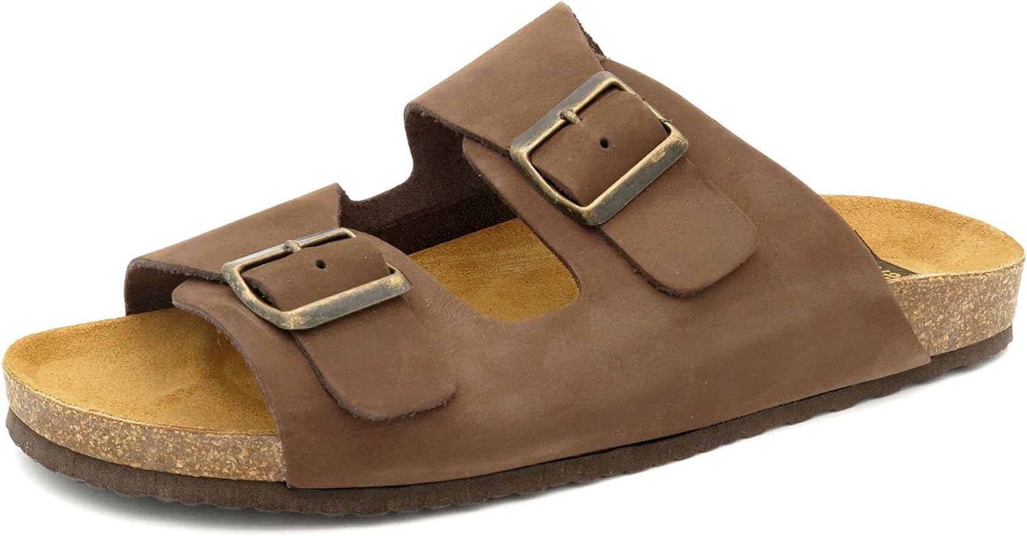 Leren slippers | Met bedrukking of gravure