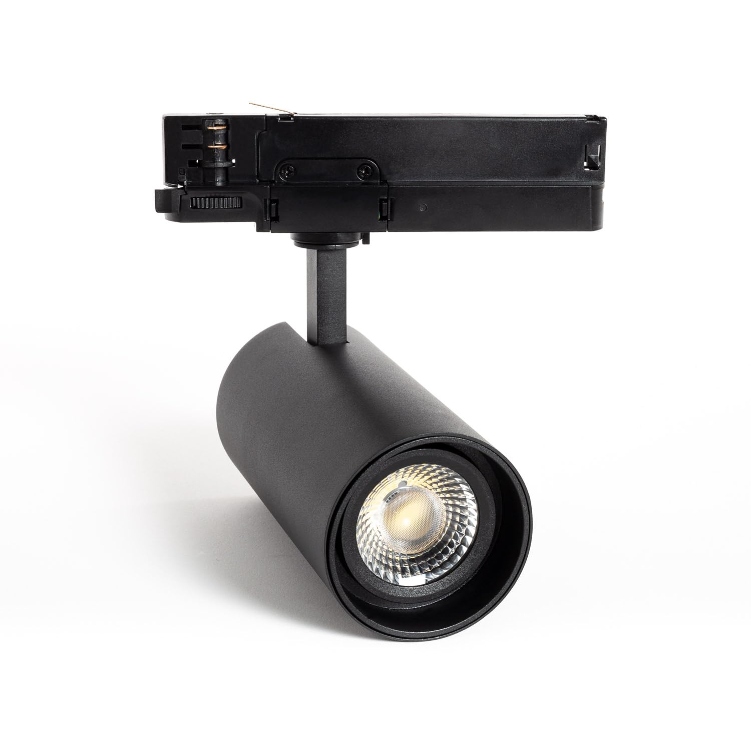 LEDKIA Foco Carril LED Trifásico 30W Fasano Regulable Negro 2700K Blanco Cá