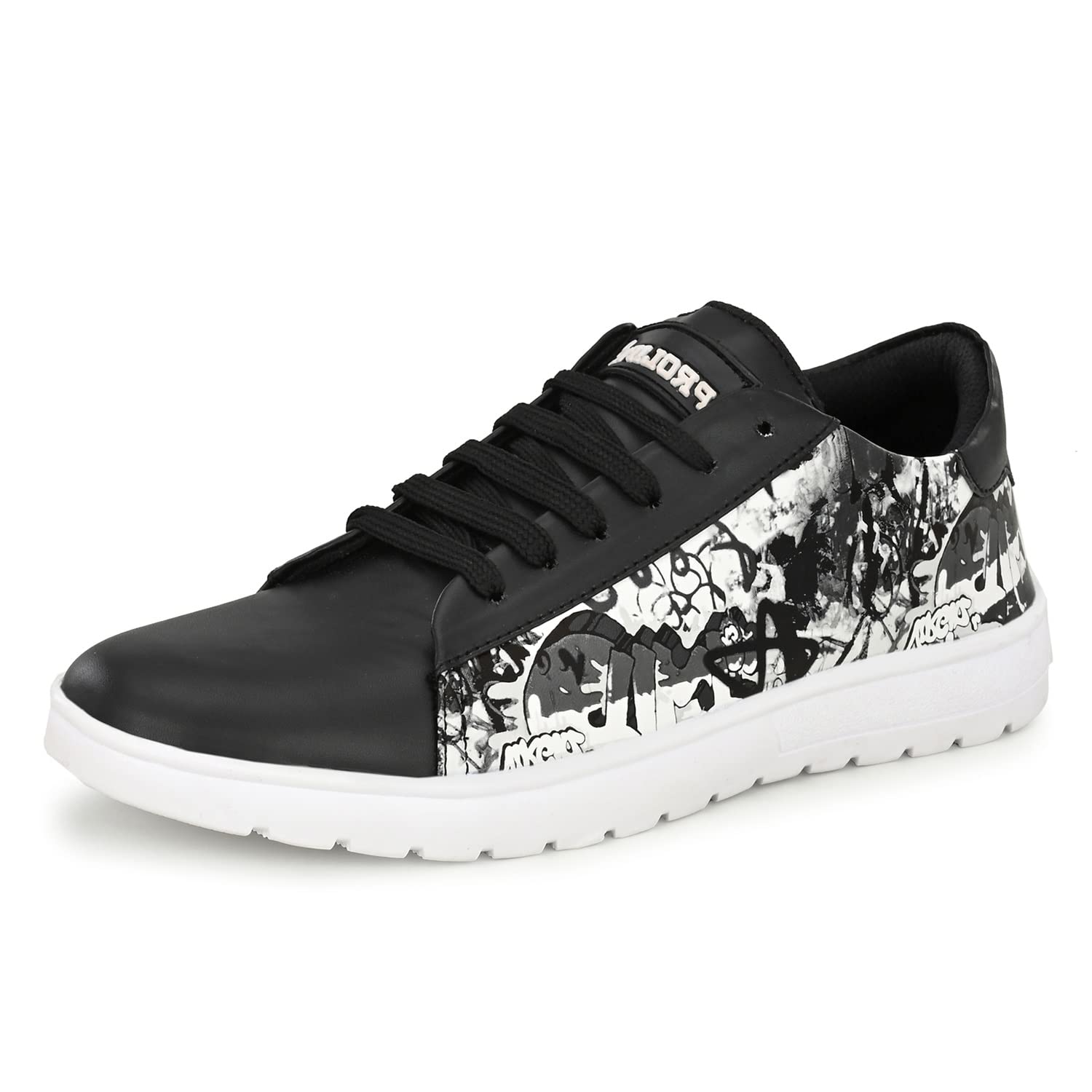 Prolific Mens Printed Sneaker Shoes Black (B0BV7FFCPB) Amazon Price History, Amazon Price Tracker