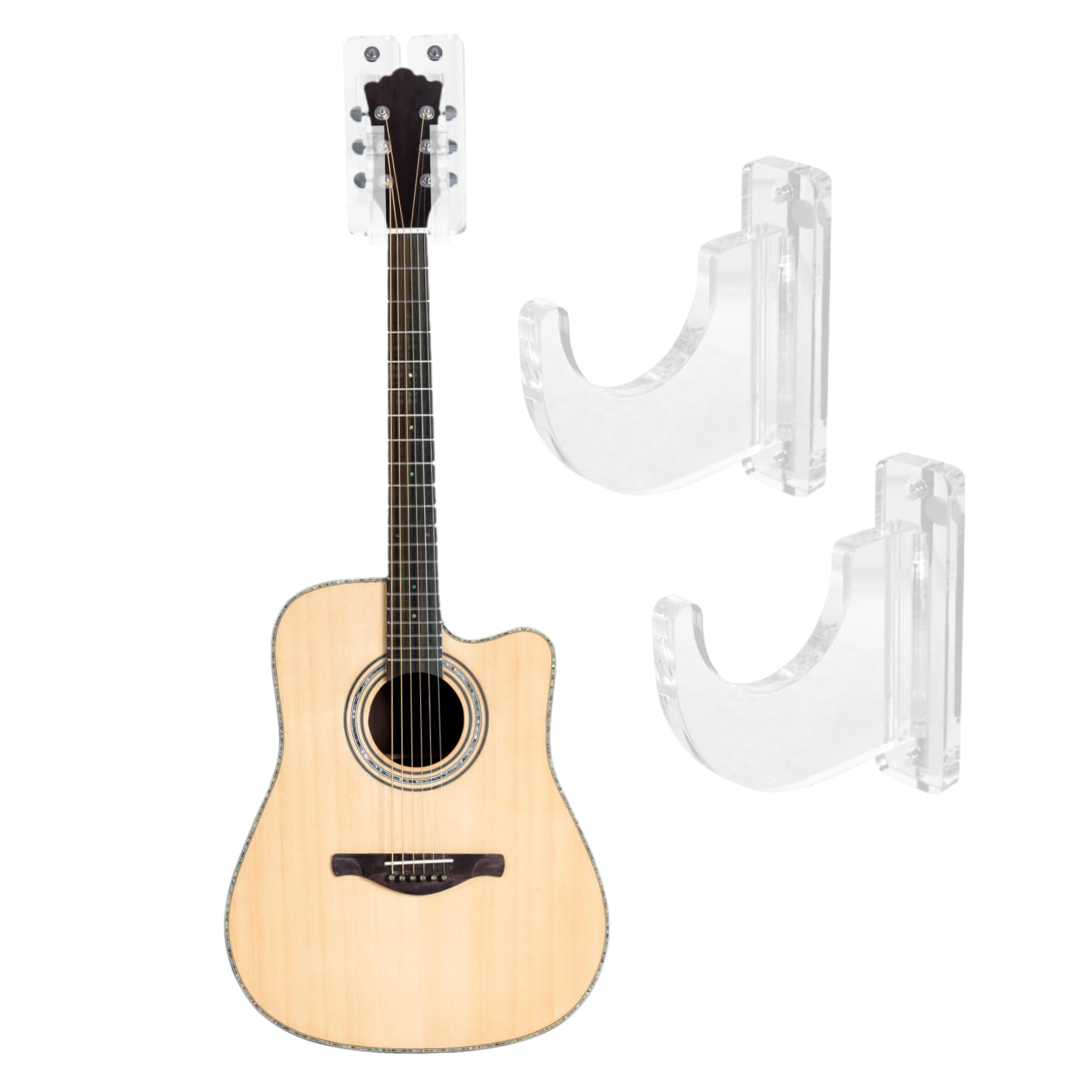 SUPVOX 10pezzi Supporti Da Muro Per Chitarra Ganci Di Esposizione Per Strumenti Musicali e Skateboard Montaggio Facile e Design Elegante Per Risparmio Spazio