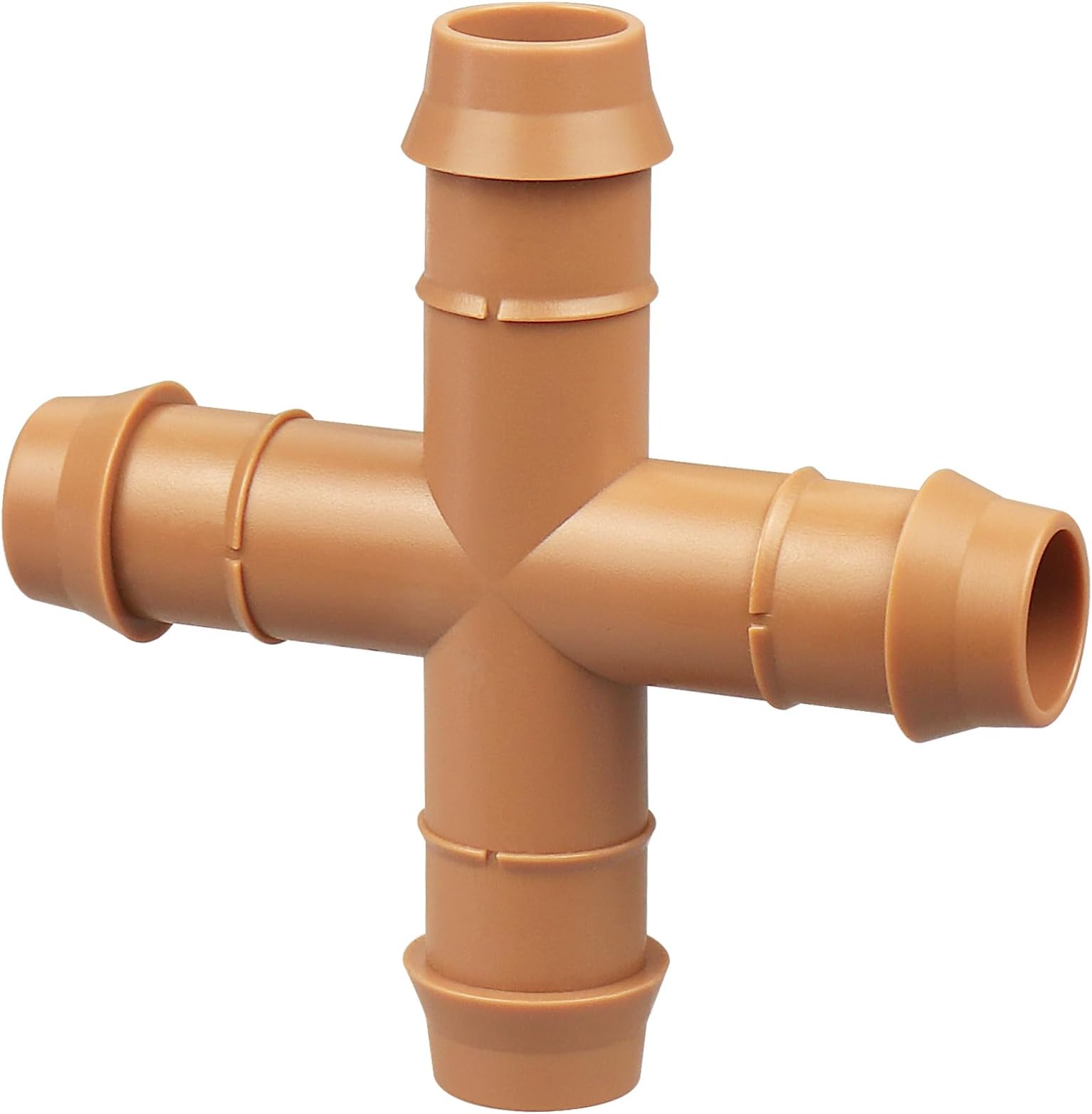 12 Pieces Drip Irrigation Barbed Cross Fittings： 1/2 Inch Drip Line 4 Way Connectors for 1/2" Drip Irrigation Tubing Irrigation System Replacement Parts for Sprinkler Systems