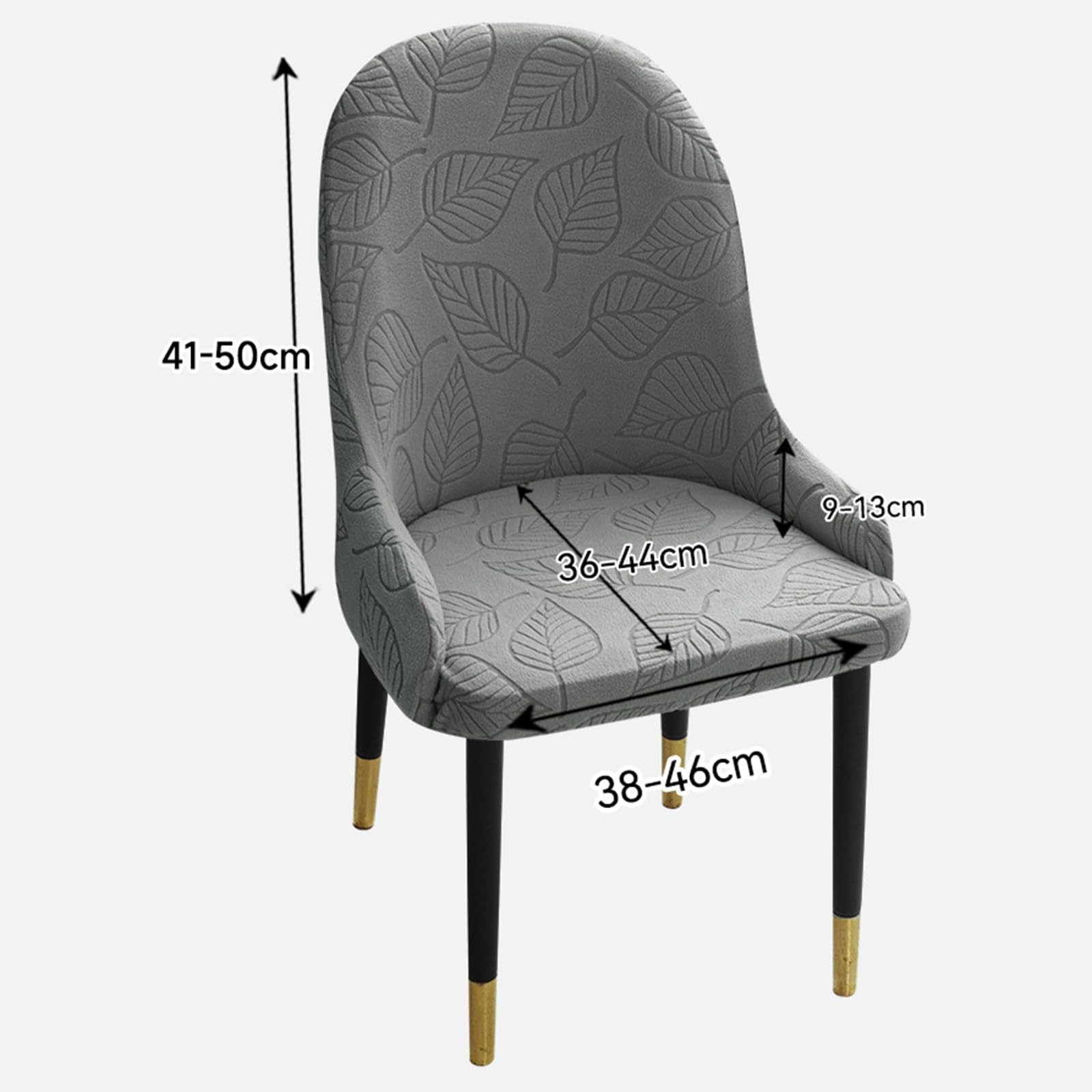Juego de Fundas para Sillas de Comedor de 1 2 4 O 6 Plazas con Respaldo Curvo Y Reposabrazos para El Hogar Restaurante Cocina Fiesta Hotel Protector de Muebles (Juego de 6 Marrón Grisáceo)