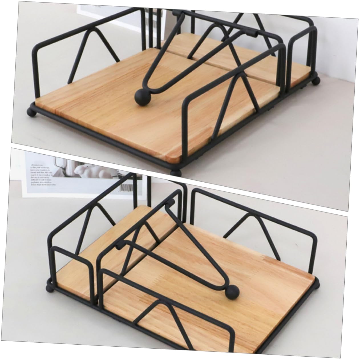 Freistehender Serviettenhalter Eleganter Tischorganizer Für Servietten Für Küche Esszimmer Und Restaurant Praktisches Accessoire