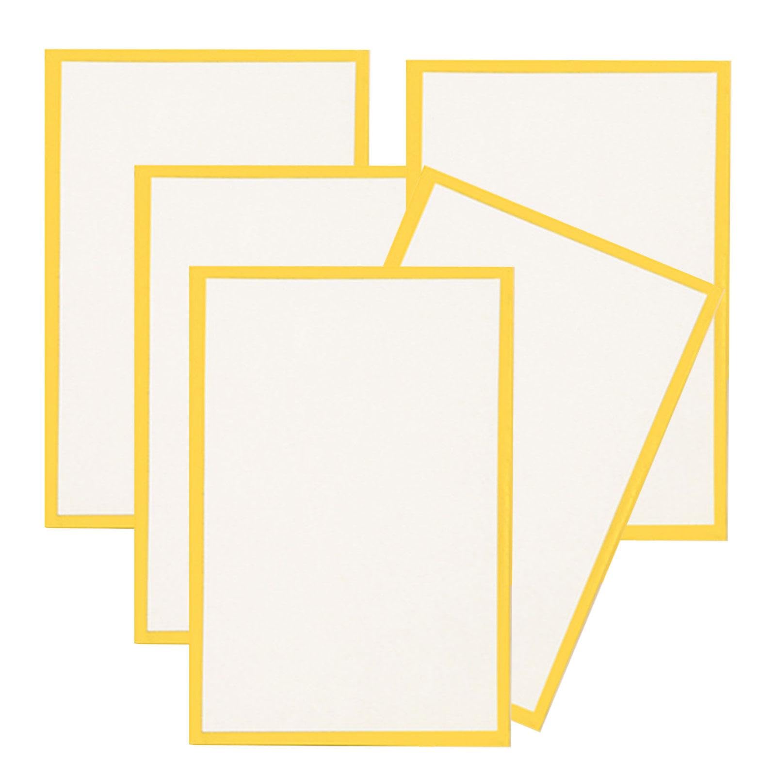 DuskHaven Set di 5 Tavolette Shikishi per Artisti, Robuste E Portatili, con Bordo Dorato, Ideali per Arte Giapponese, Calligrafia E Autografi, 18x21 Cm