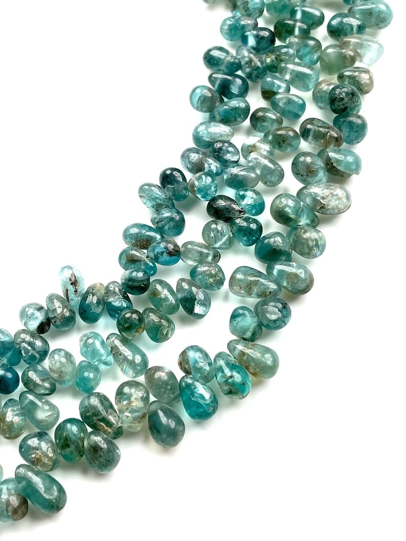 Perles en apatite naturelle de qualité gemme pour créer vos bracelets fins