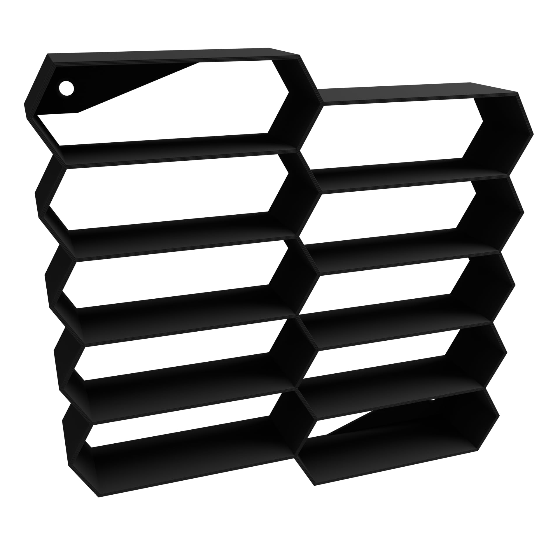 10-Car Hexagon Wall Display Rack Compatible with Hot Wheels & 1:64 Scale Diecast Cars | Stackable Modular Design | Wall-Mounted Organizer | Home & Office Decor | Made in India-image-25