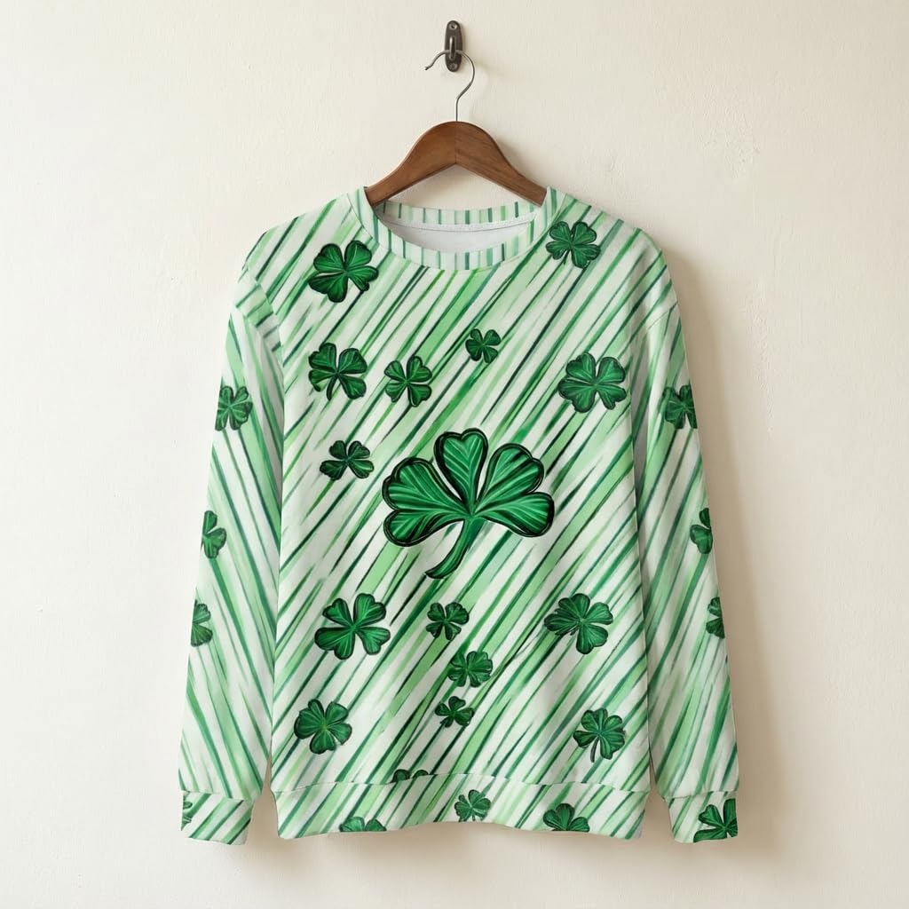 Women's Long Sleeve Crewneck Sweatshirt Holiday Graphic Pullover Tops - Image 2