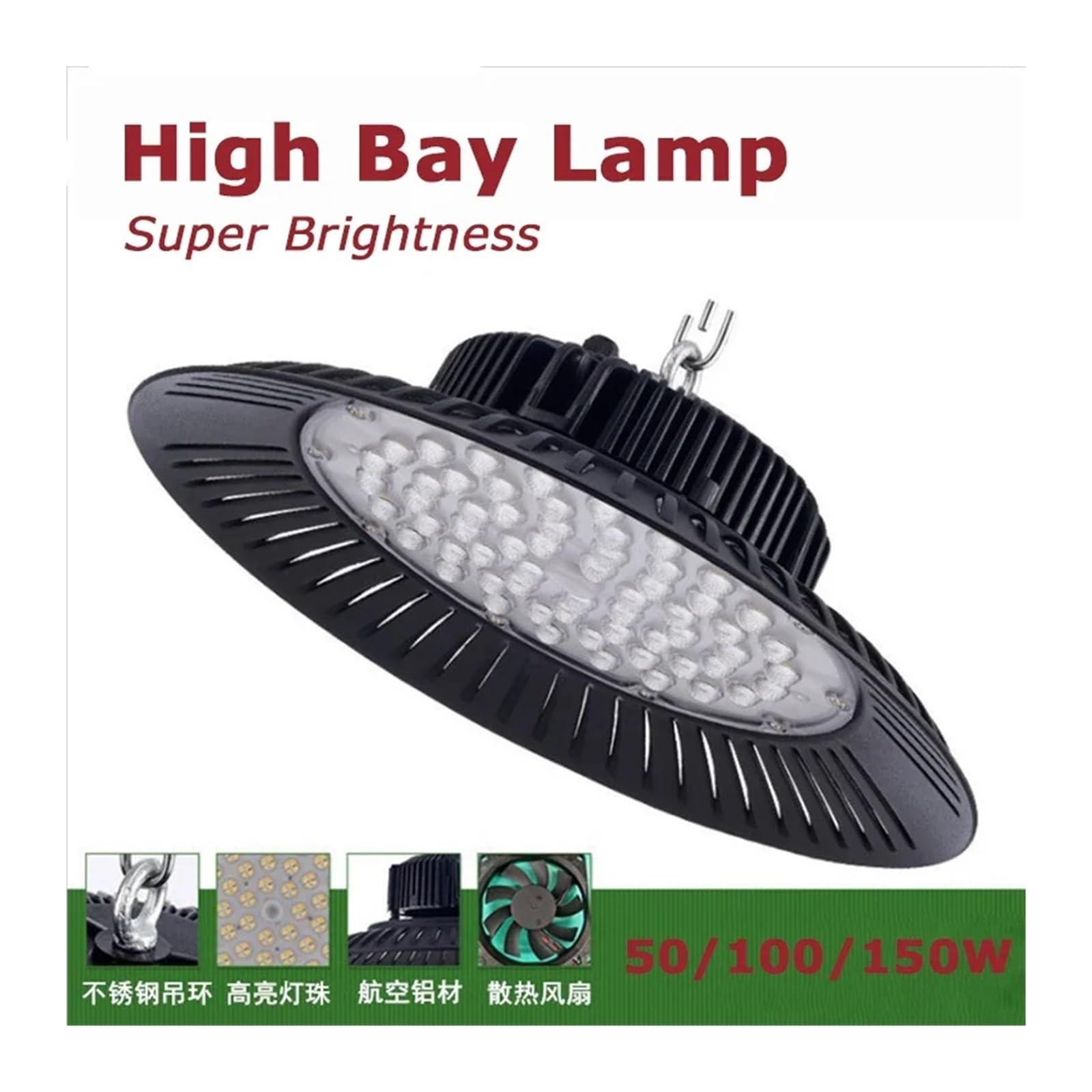 50/100/150W Super jasność lampa typu High Bay LED fabryczny garaż stadion lampa tri-proof magazyn warsztat oświetlenie przemysłowe(750W)