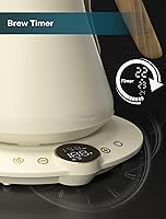 Vista 7 de Electric Kettles, INTASTING Gooseneck Electric Kettle, ±1℉ Temperature Control, Stainless Steel Inner, Quick Heating, for Pour Over Coffee, Brew