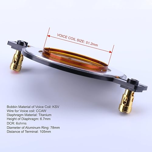 Miniatura 2 de Bobina de voz de diafragma de repuesto PRO-DKH1VC y PRO-D1VC - HyperPower DS18 PRO-DR550 y PRO-DR2, ALDH06 y ALDH04 Audio Legion DIA-ALDH04 P-Audio