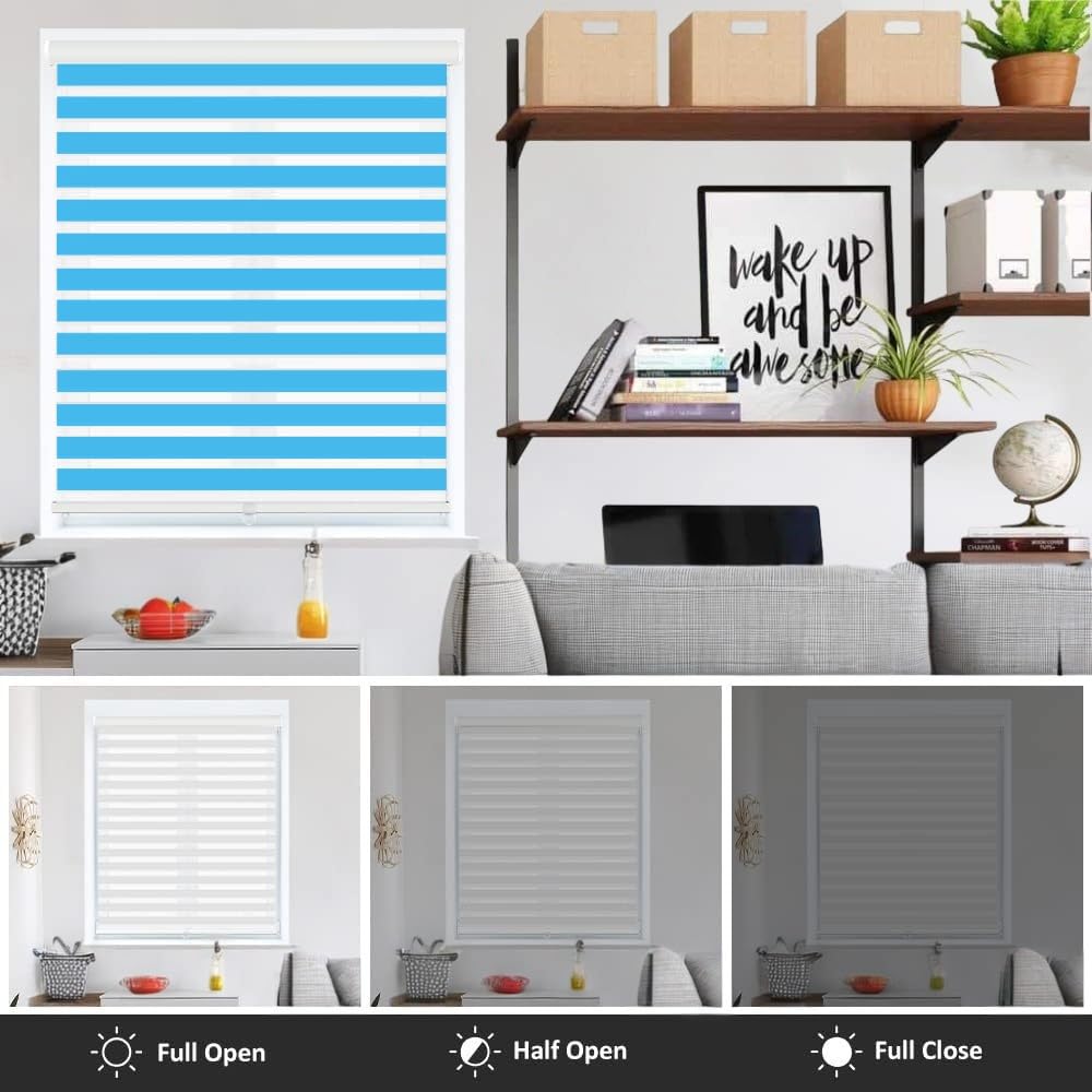 Amazon.com: Zebra Blinds Cordless Blinds Stores de fenêtre Jour et