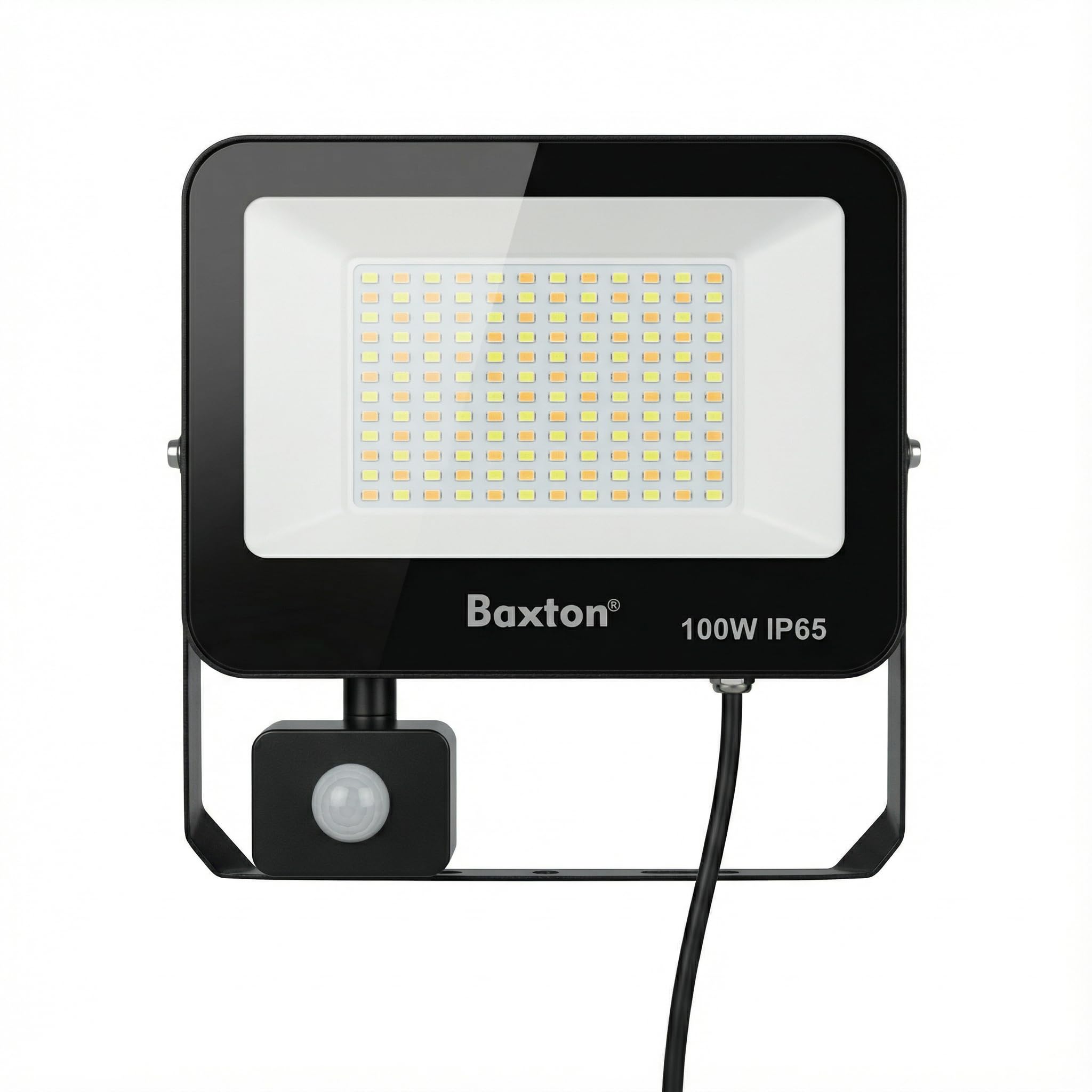 Baxton LED Floodlight 20w/30w/50w/100w/200w with PIR Sensor (3CCT) (100, Watts)
