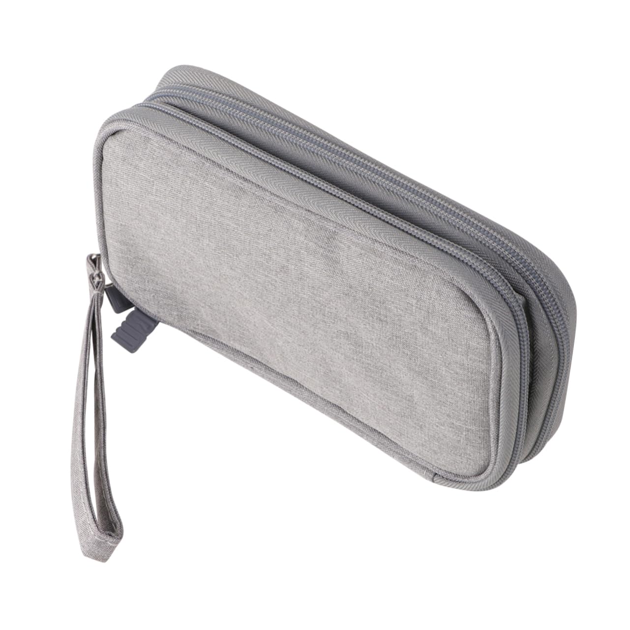 Gadpiparty 3piezas Bolsa Organizadora De Cables para Cargador De Datos Estuche De Viaje Doble Capa y Antichoque Accesorio Electrónico Compacto Gris