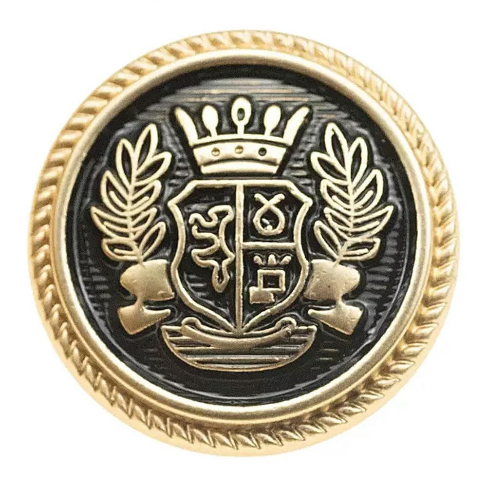 XDMING 10pcs Style Crown Design Vintage Clothing Buttons 15/18/20mm Golden Sewing Buttons British Style Jacket Coat Buttons