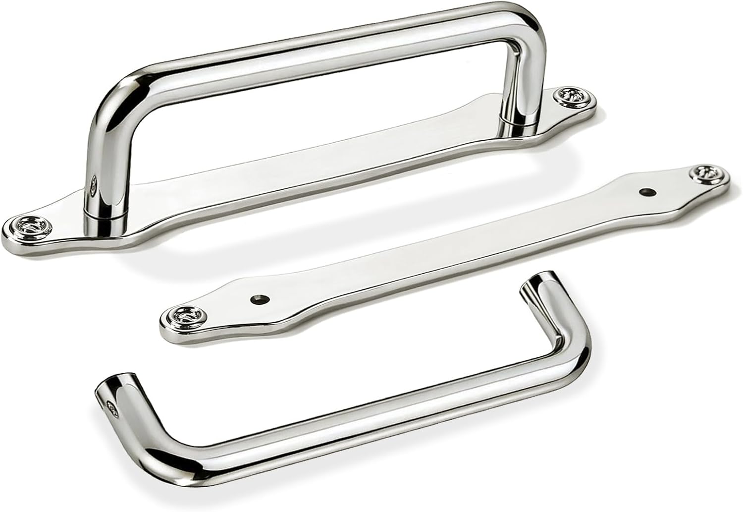 khtumeware 5 Pack 5 Inch Hole Center Brushed Brass Cabinet Pull with Backplate Solid Heavy Duty Handles with Backplate Cabinet Pulls for Drawer Kitchen Improvement Hardware