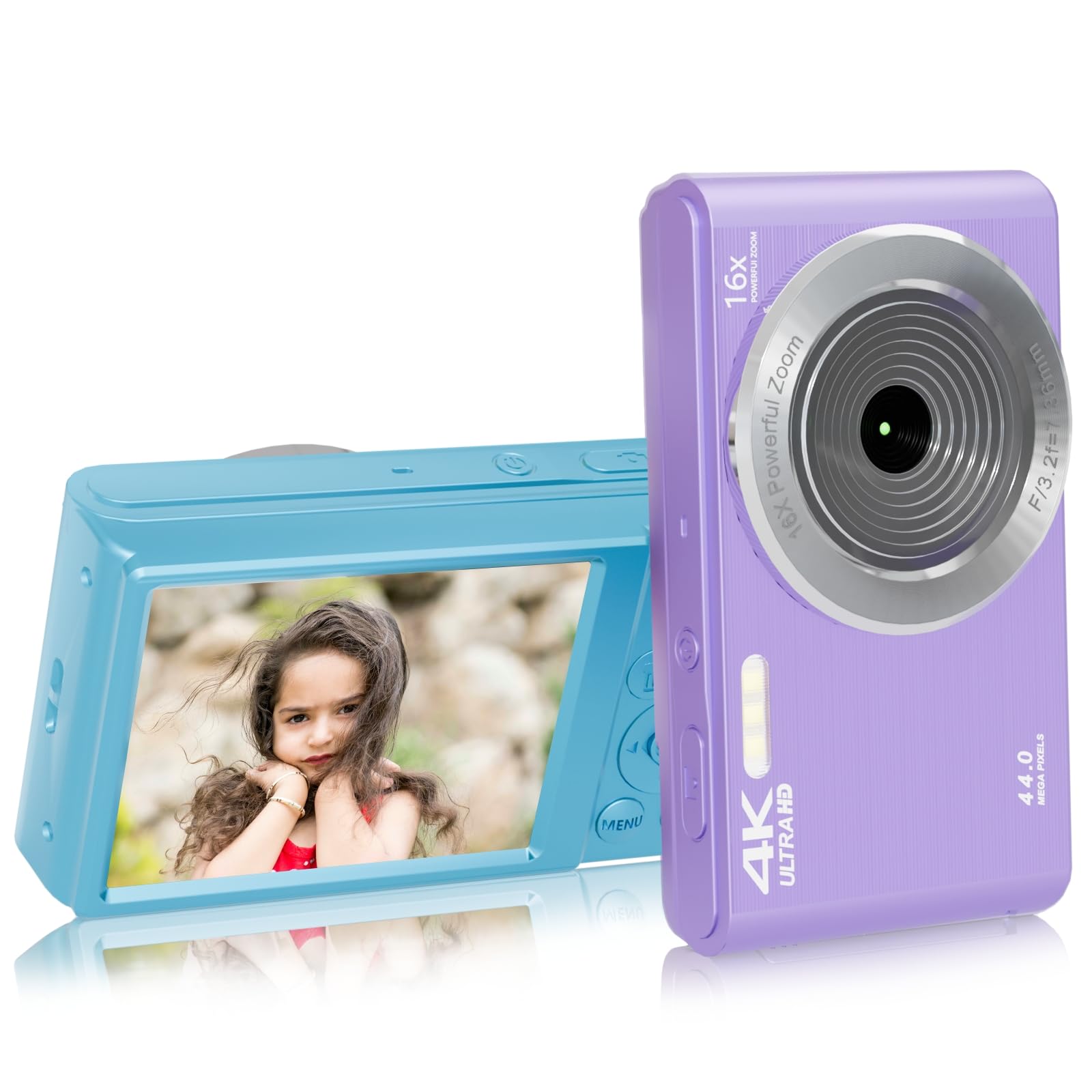 Amazon.com : Purple 4K 44MP Digital Camera for Teens - 64GB SD