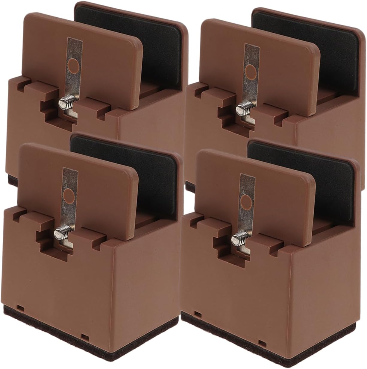Adjustable Bed Risers 4pcs Bed Leg Lifters 5cm Height Increase Desk and Table Legs for Dorm and Home Use