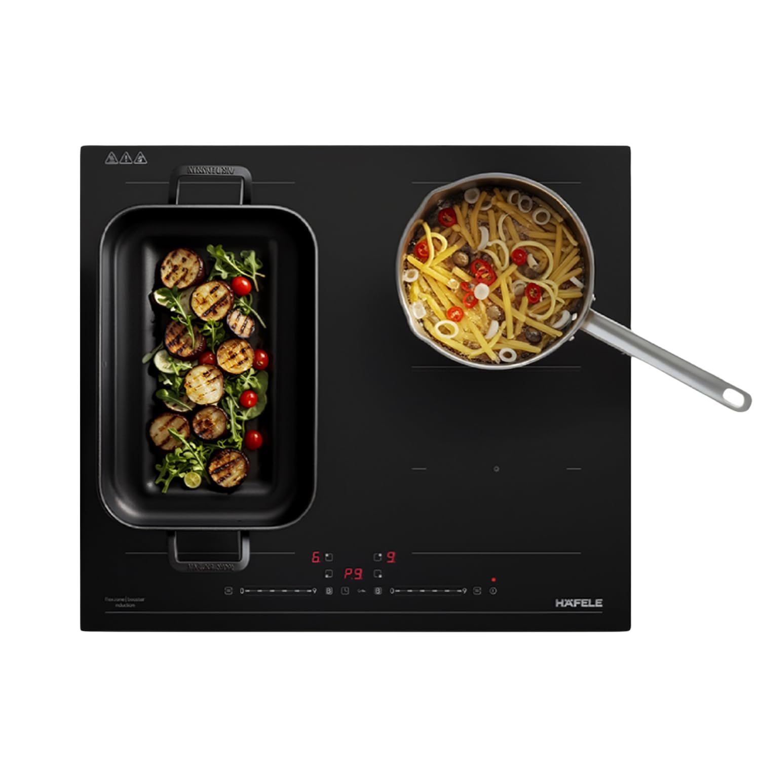 Hafele Nero 60 Built-in Induction Hob | 7200W | Flex Zones | Slider Touch Control | Power Boost | 4 Zones-image-15