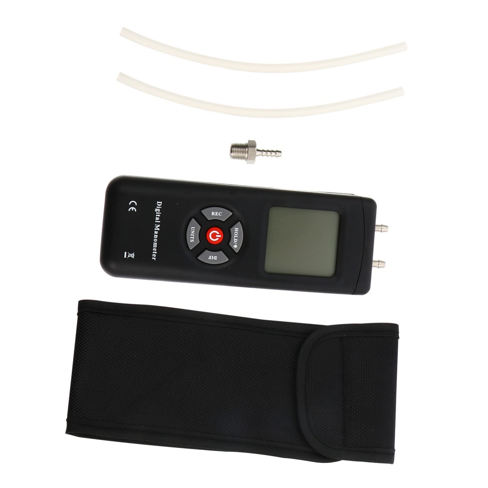 Manómetro Diferencial Digital Portátil Negro Abs 11 Unidades