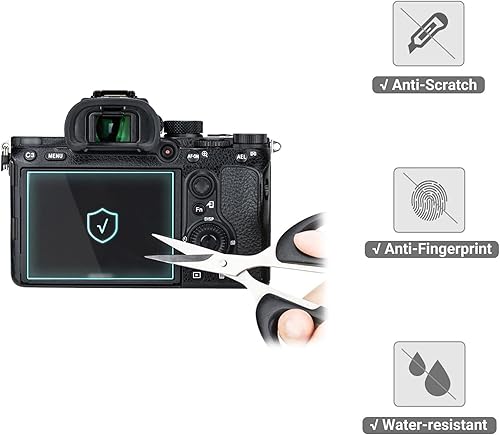 Miniatura 2 de JJC Protector de pantalla DJI Osmo Action 4 Action 3, protector de lente de vidrio templado ultra transparente 9H + película de pantalla LCD para