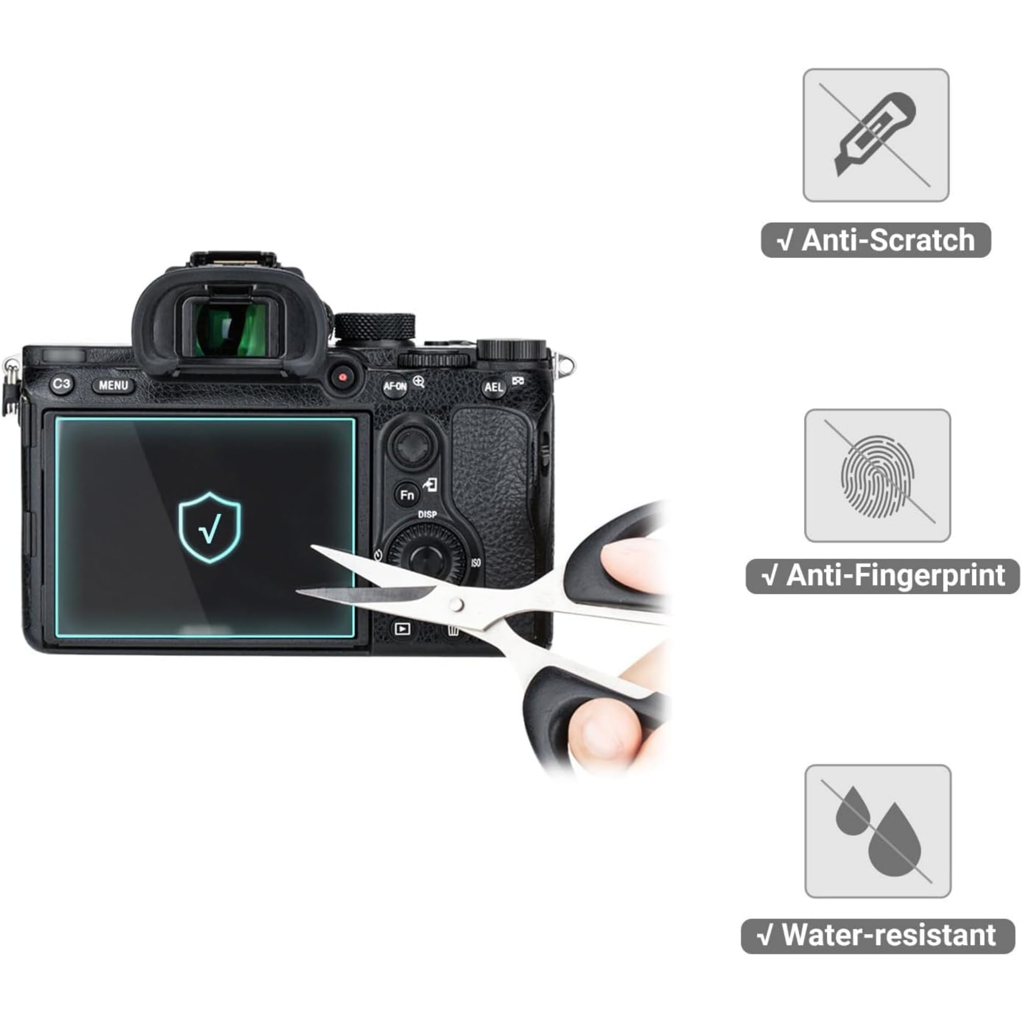 Kit Riparazione Oukitel WP5: Vetro Posteriore Fotocamera Con Adesivo - Originale