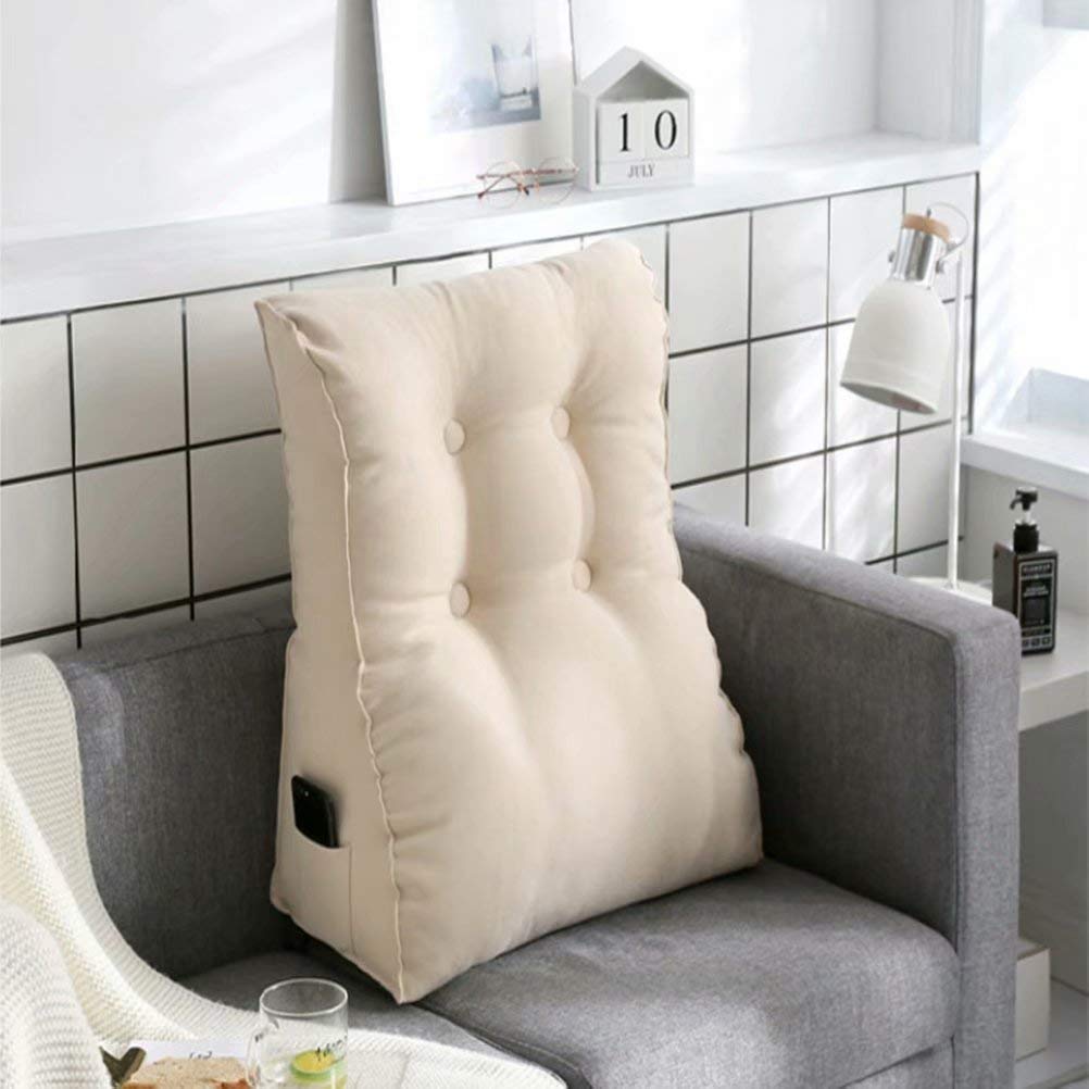 Z-one Cuscino Posteriore, Lombare Cuscino Lettura cuscinoa Forma di Cuneo Cuscino per Divano Letto Sedia da Ufficio da Casa Perfetto per Riposare,Resto Cuscini Cerniera Rimovibile
