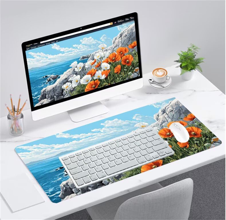 Tapis de souris de précision étanche avec surface lavable et base stable - 2