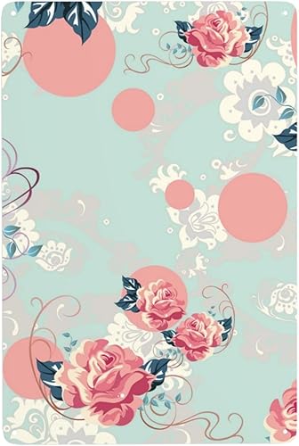 Metal Tin Sign Vintage Garden Roses Metal Sign Suitable For Home Garden Kitchen Bar Cafe Restaurant Retro Wall Decor 8x12in