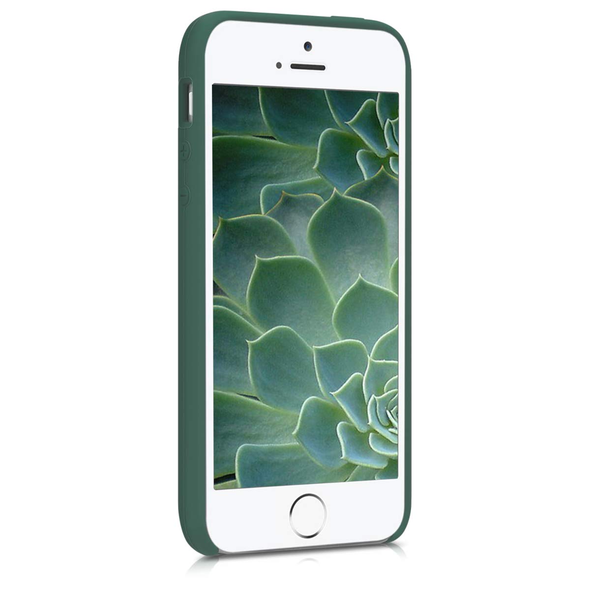 OneFlow Twist Case Custodia A Tracolla Per IPhone 5s/5/SE (2016) – Silicone Trasparente, Cordino Intercambiabile, Verde Menta