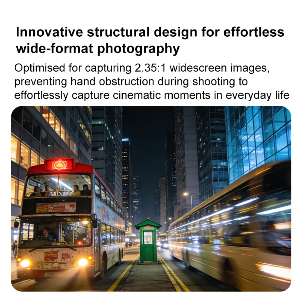 Impugnatura per riprese stradali per Insta360 X4 air/X5 Bluetooth compatibile con maniglia per fotografia di strada in lega di alluminio, design ergonomico, sgancio rapido, telecomando da 10 m, porte