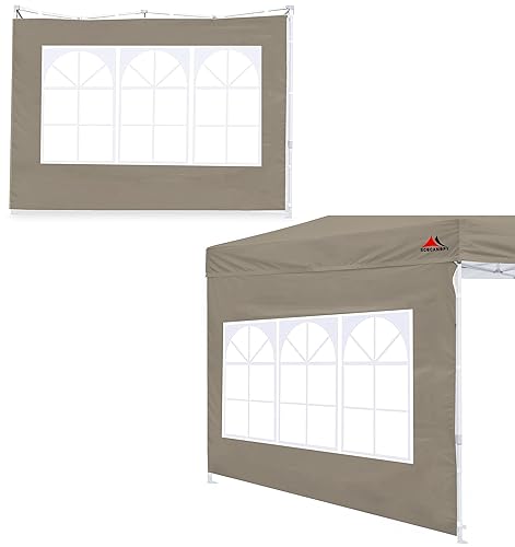 SCOCANOPY 2PCS SideWall with Window for 10x10 Canopy Frame (10X10,
