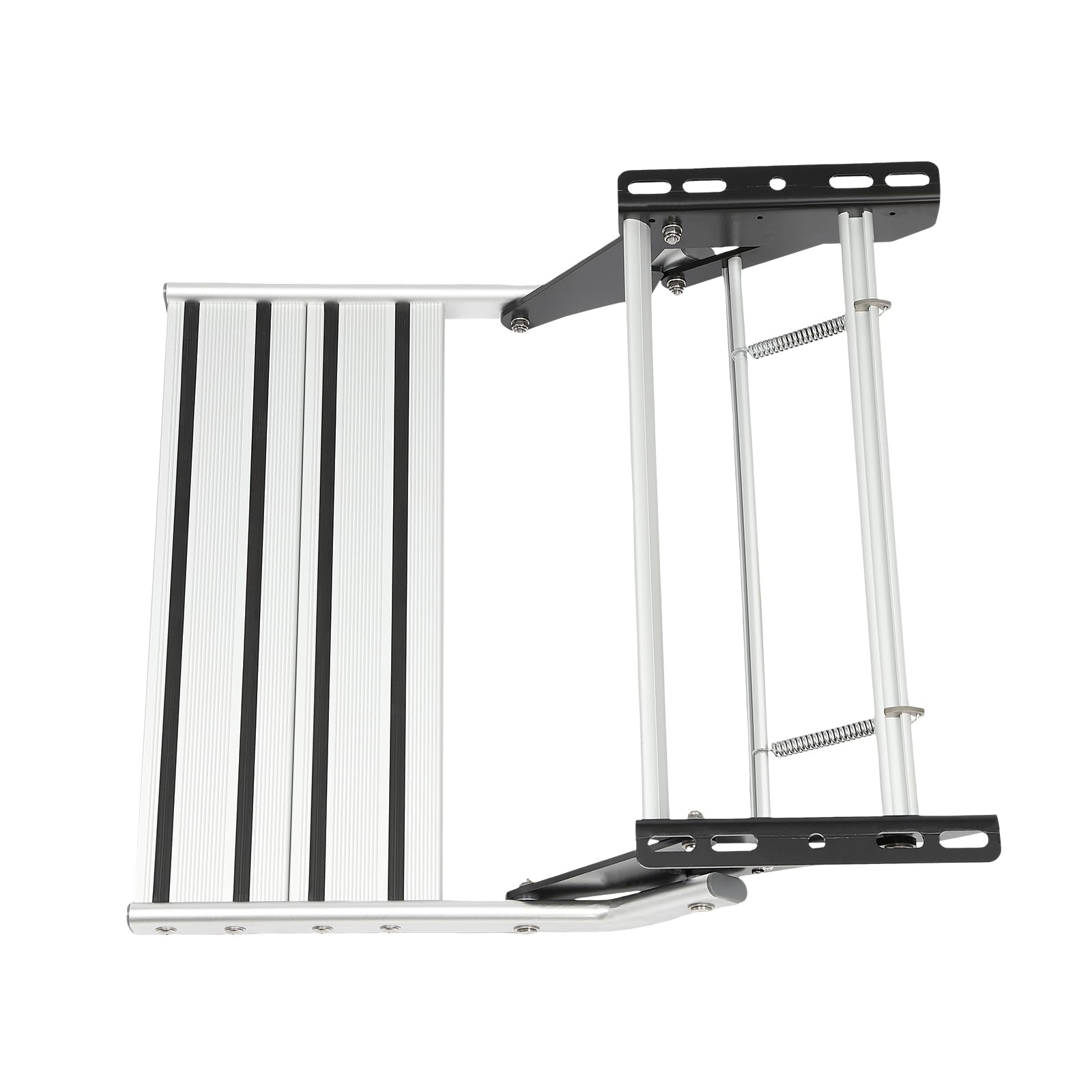 RV Step Entry, scala singola per roulotte, per soggiorno, camper, camion, ingresso manuale, in lega di alluminio, passo da viaggio, mobile, campeggio, rettangolare, gradino di entrata in alluminio
