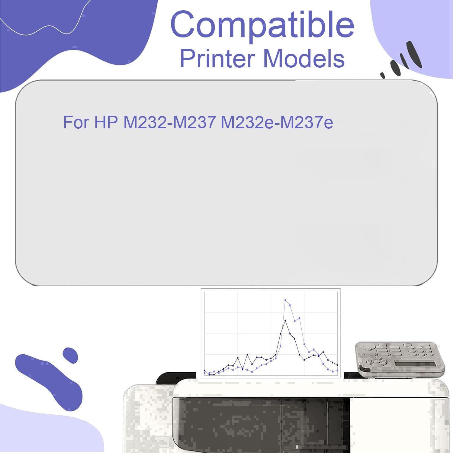 Cartouche de Toner Noir Haute capacité M232-M237, Compatible avec Les imprimantes HP M232-M237 et M232e-M237e,M232M237-1Set