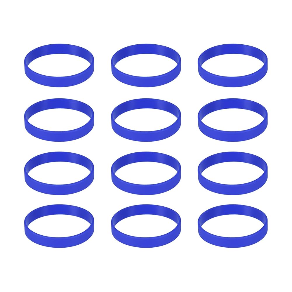 Amazon | uxcell ブランクシリコンリストバンドブレスレット