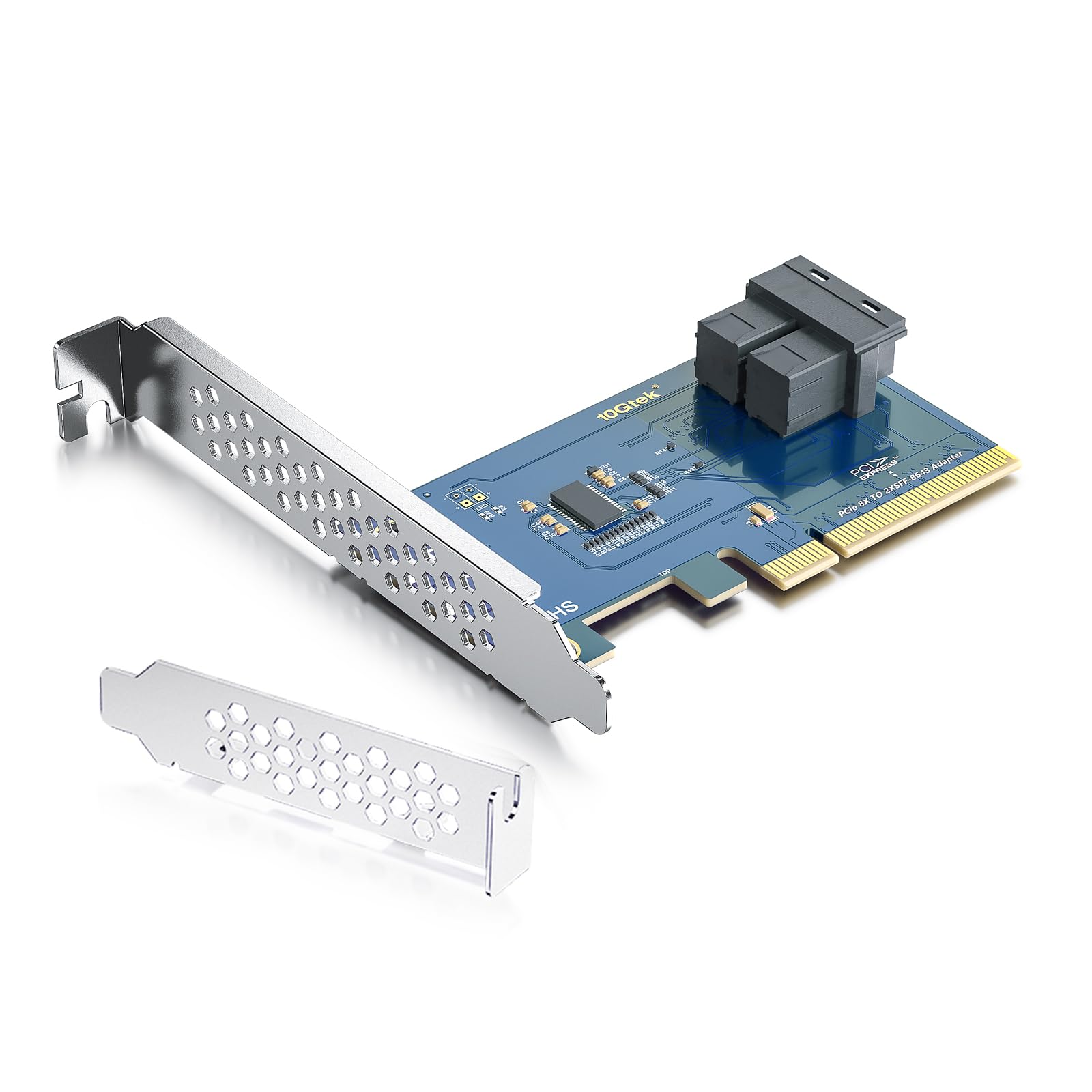Amazon.com: 10Gtek PCIe 3.0 x8 to Dual SFF-8643 U.2 NVMe Adapter
