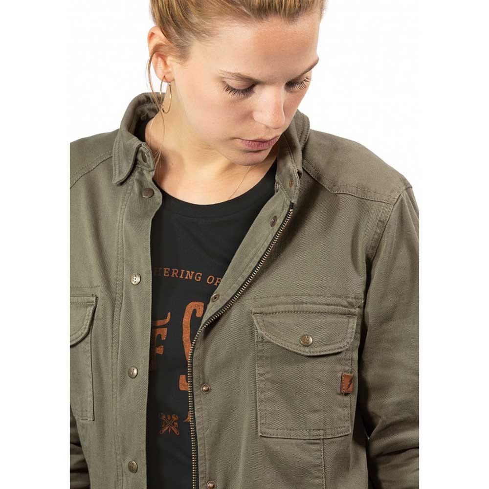 John Doe Koszula Kobiety Motoshirt Women Olive