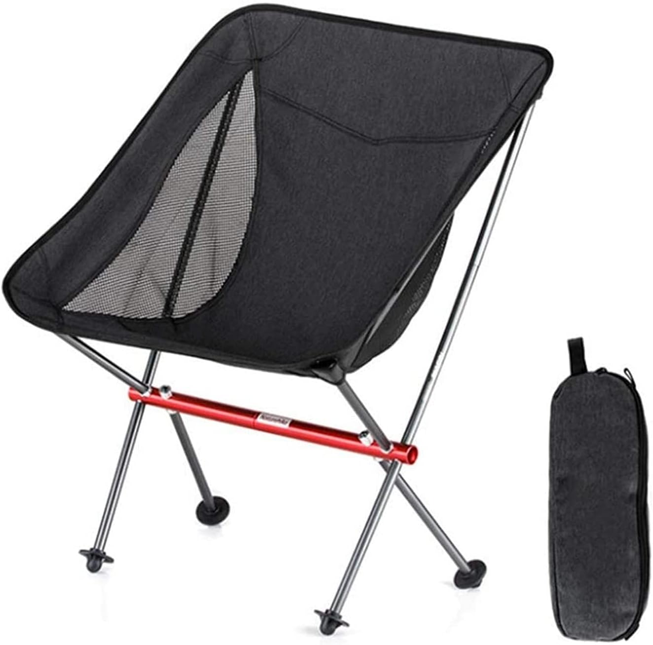 Portable Compact Outdoor Folding Chair Aluminum Alloy Support Lightweight for Family Balcony Garden Apartment